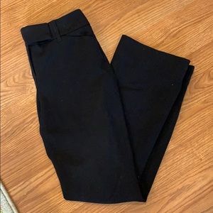 WHBM Black flare leg pant